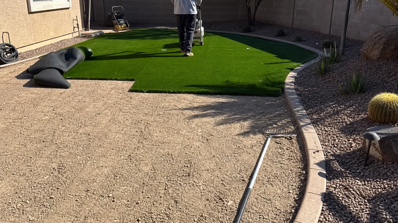 East Valley Artificial Turf Installation near Phoenix and Scottsdale