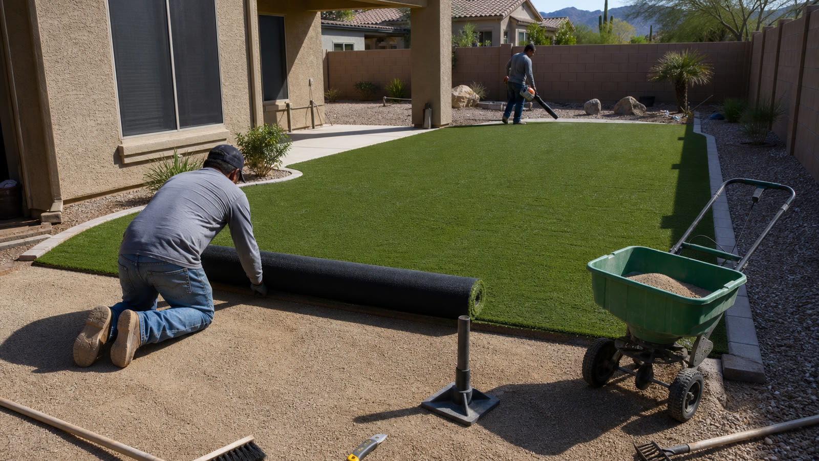 Phoenix Scottsdale Artificial Turf closeup around Phoenix and Scottsdale property